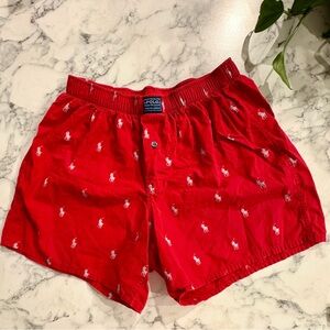 Ralph Lauren Red Athletic Men's Shorts